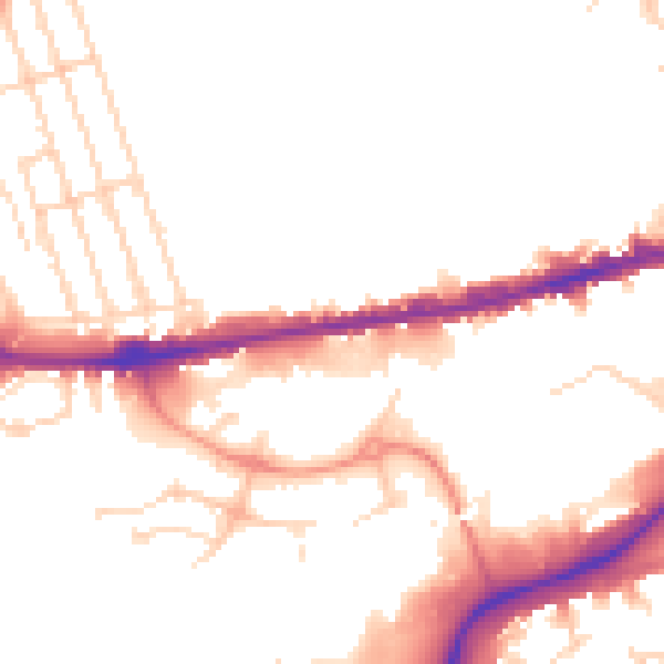 Daytime road noise heatmap for NG7 1SL
