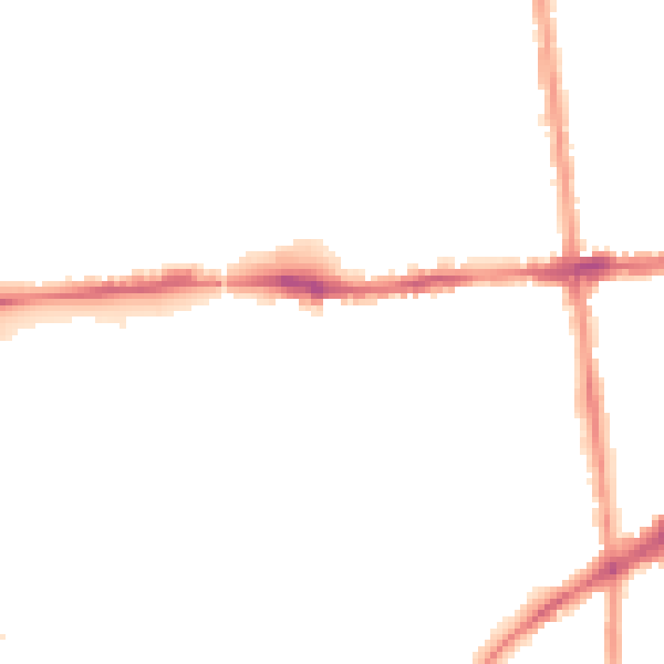 Night-time road noise heatmap for NG7 2AS