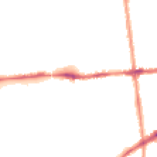 Night-time road noise heatmap for NG7 2AZ