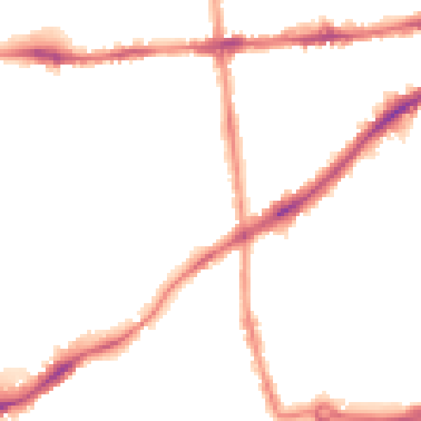 Night-time road noise heatmap for NG7 2BW