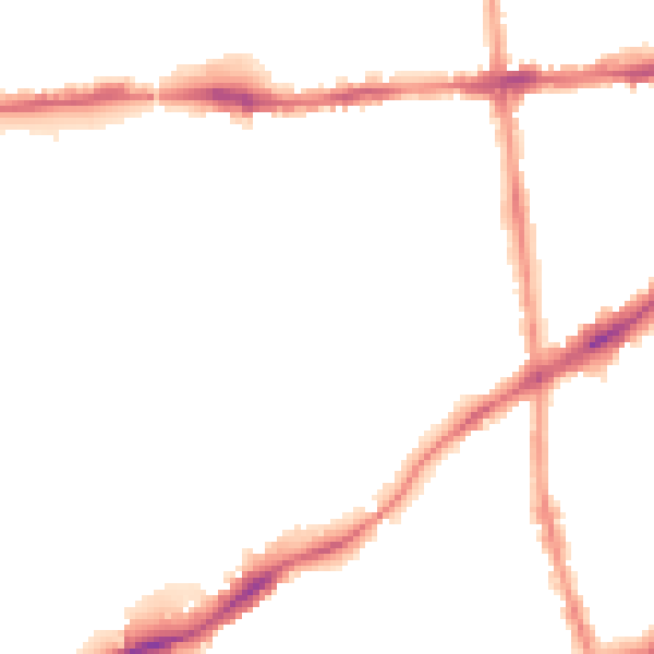 Night-time road noise heatmap for NG7 2DE