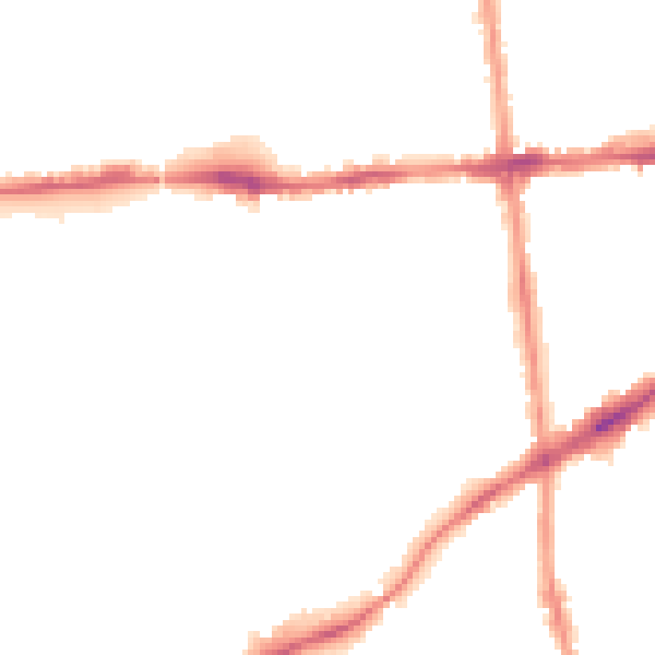 Night-time road noise heatmap for NG7 2DG