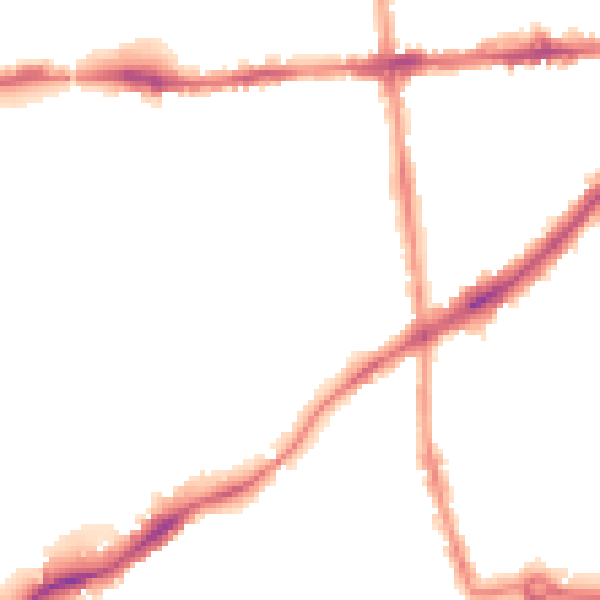 Night-time road noise heatmap for NG7 2DL