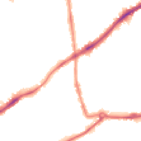 Night-time road noise heatmap for NG7 2DQ