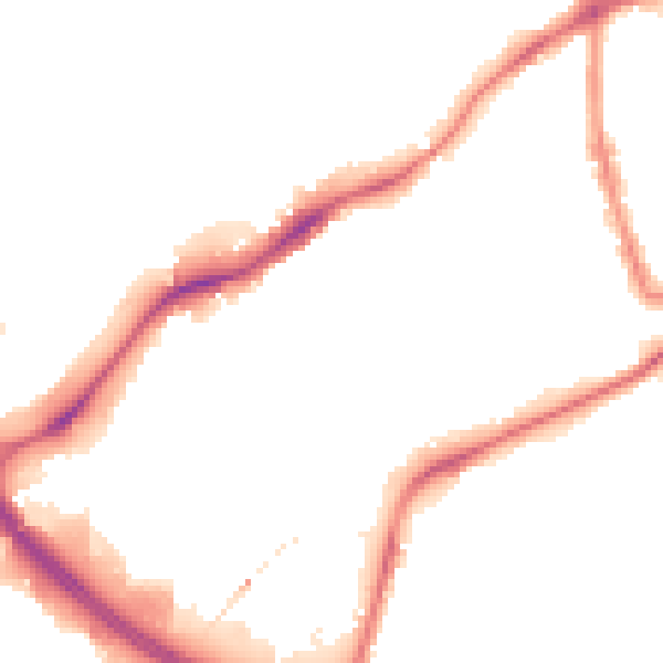 Night-time road noise heatmap for NG7 2EA