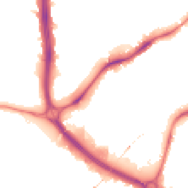 Night-time road noise heatmap for NG7 2EB