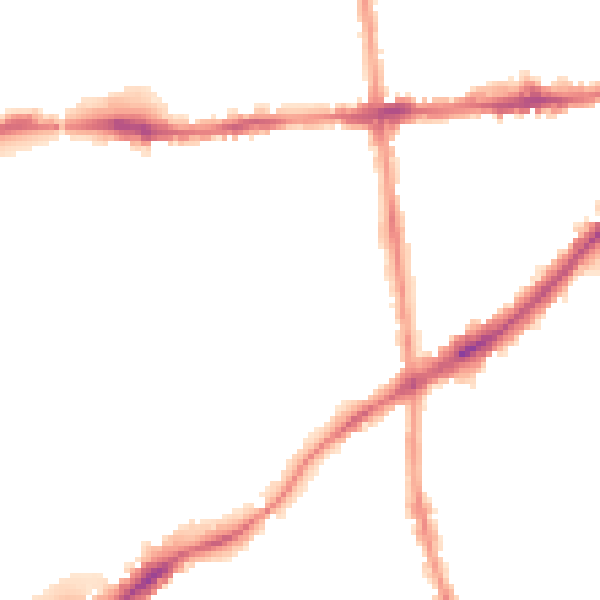 Night-time road noise heatmap for NG7 2EE