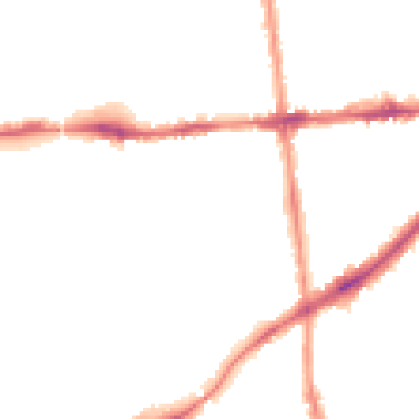 Night-time road noise heatmap for NG7 2EJ