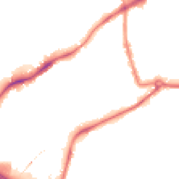 Night-time road noise heatmap for NG7 2FE