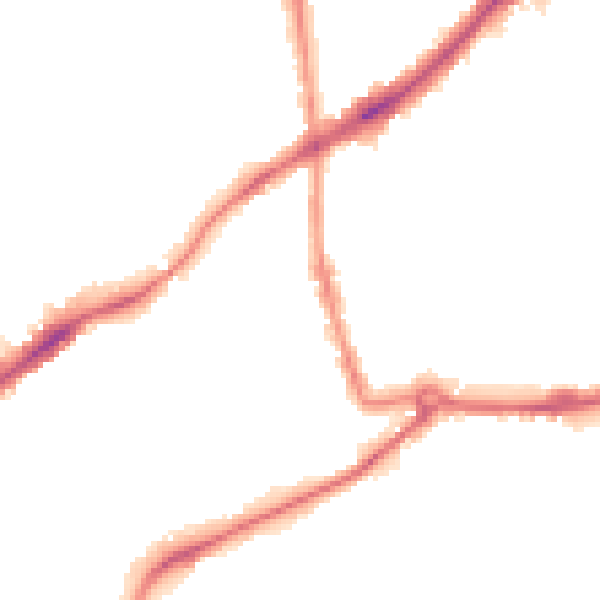 Night-time road noise heatmap for NG7 2FF