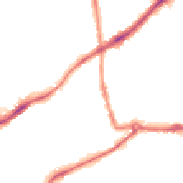 Night-time road noise heatmap for NG7 2FG