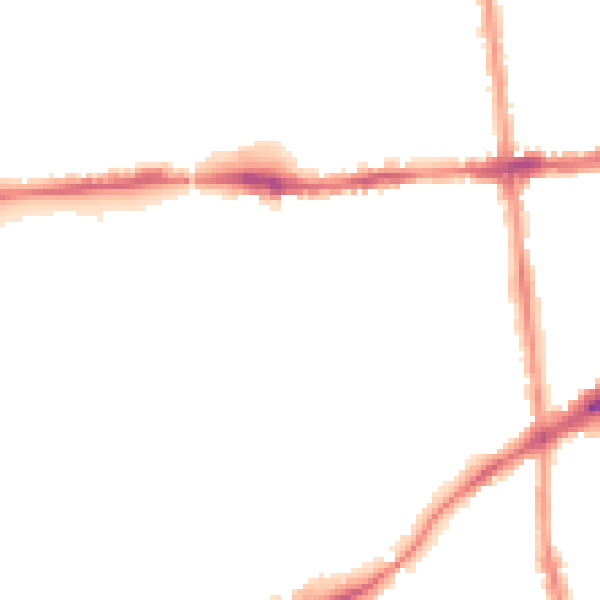 Night-time road noise heatmap for NG7 2FL