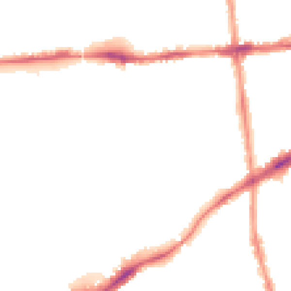 Night-time road noise heatmap for NG7 2FS