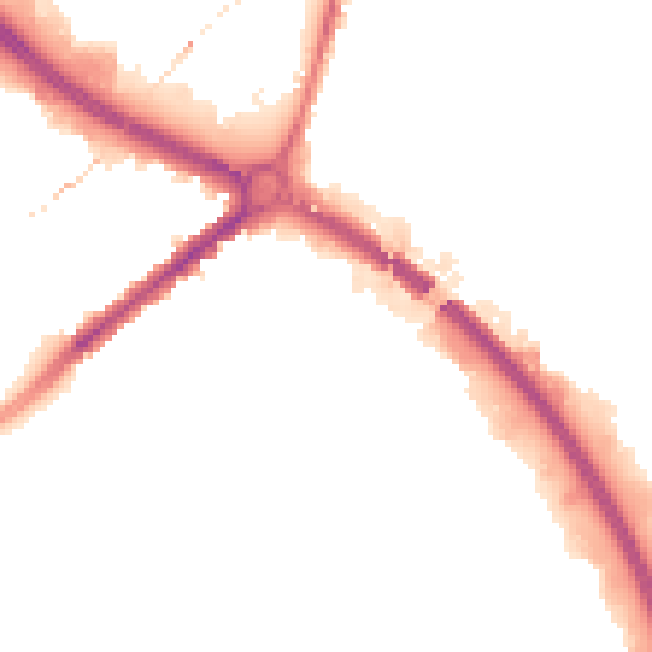 Night-time road noise heatmap for NG7 2LA