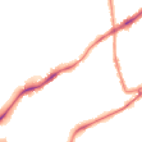 Night-time road noise heatmap for NG7 2LH
