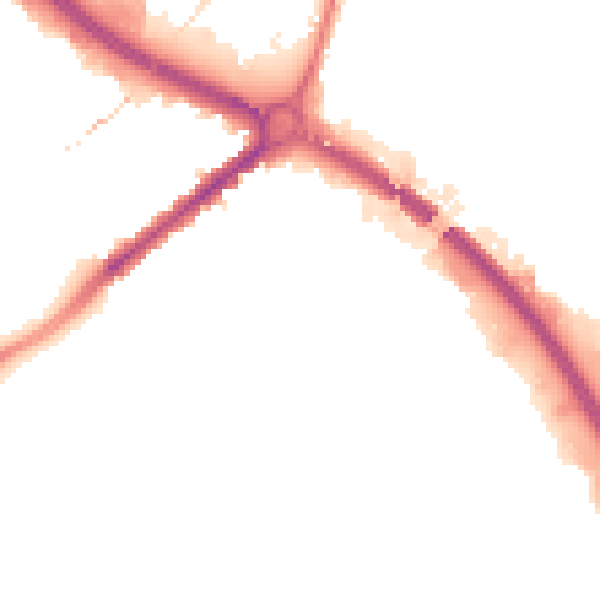 Night-time road noise heatmap for NG7 2RP
