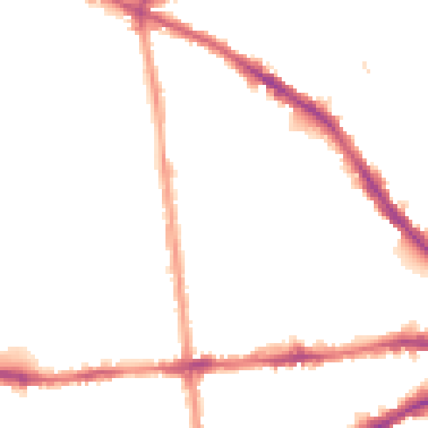 Night-time road noise heatmap for NG7 3AY