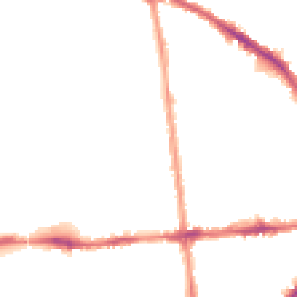 Night-time road noise heatmap for NG7 3DL