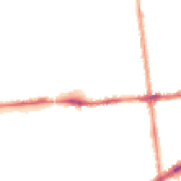 Night-time road noise heatmap for NG7 3DX