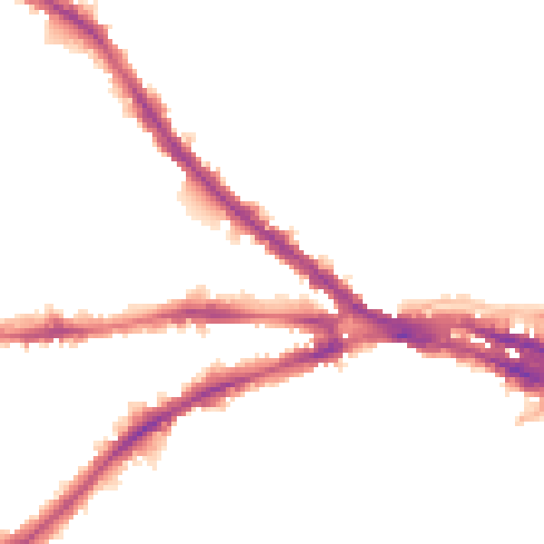 Night-time road noise heatmap for NG7 3GG
