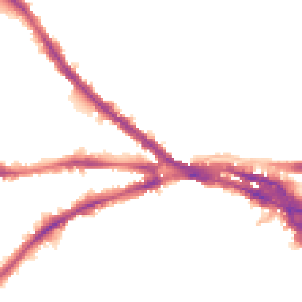 Night-time road noise heatmap for NG7 3JE