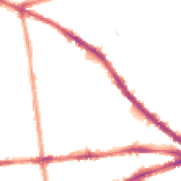 Night-time road noise heatmap for NG7 3JJ
