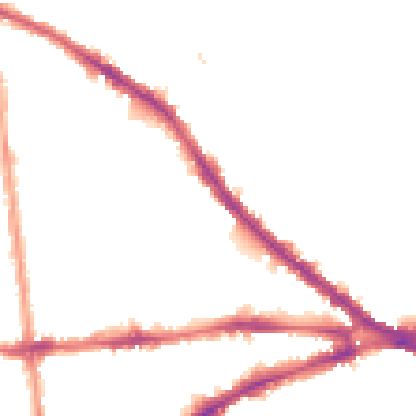 Night-time road noise heatmap for NG7 3JU