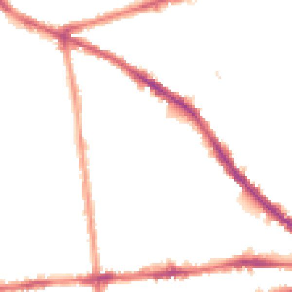 Night-time road noise heatmap for NG7 3NB