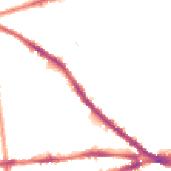 Night-time road noise heatmap for NG7 4AP