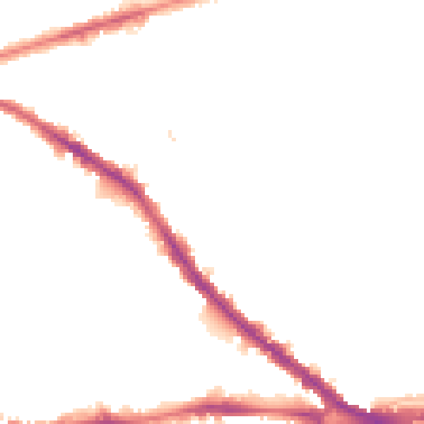 Night-time road noise heatmap for NG7 4AT