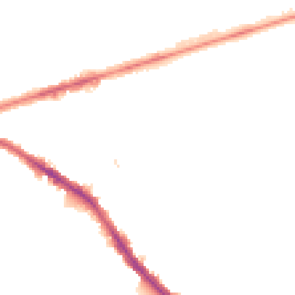 Night-time road noise heatmap for NG7 4BA