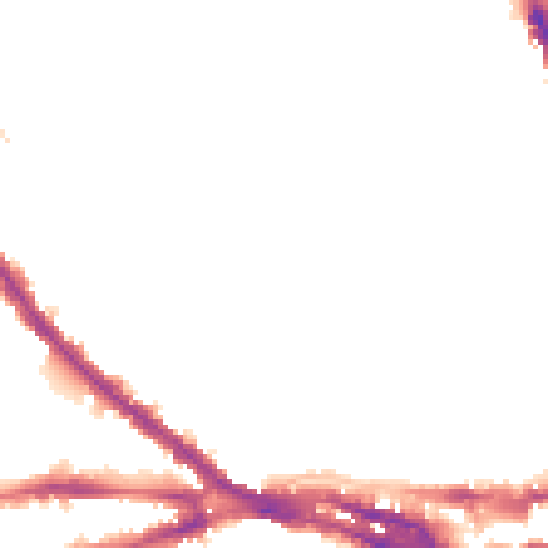 Night-time road noise heatmap for NG7 4DJ
