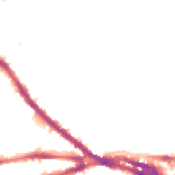 Night-time road noise heatmap for NG7 4DQ