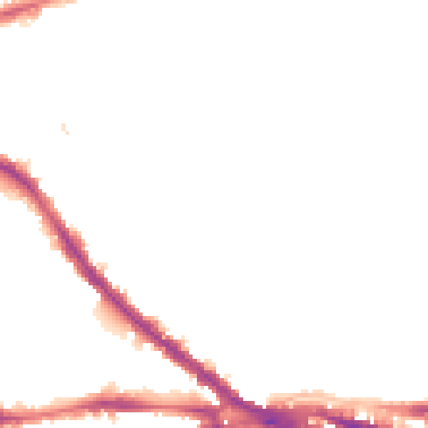 Night-time road noise heatmap for NG7 4FT