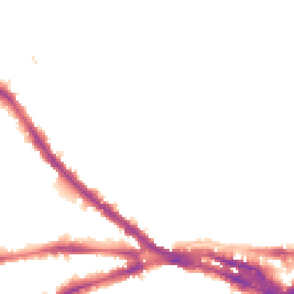 Night-time road noise heatmap for NG7 4GD