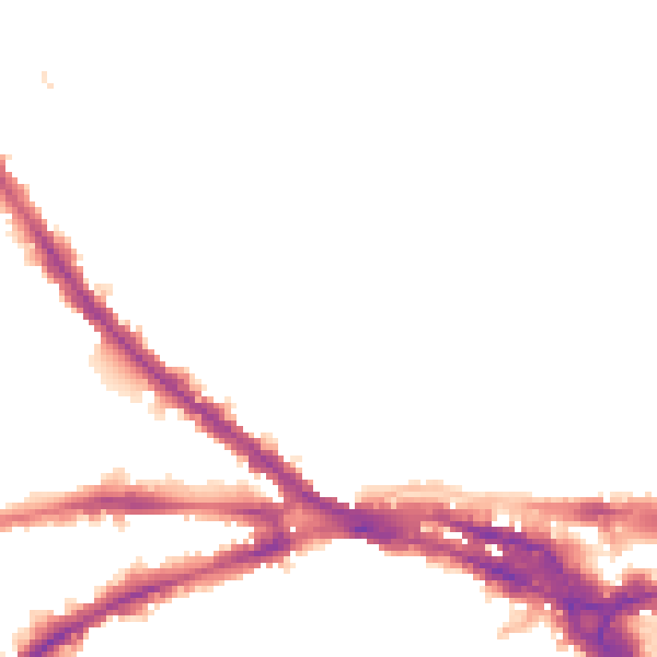 Night-time road noise heatmap for NG7 4GX