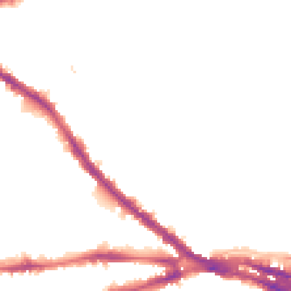 Night-time road noise heatmap for NG7 4HB