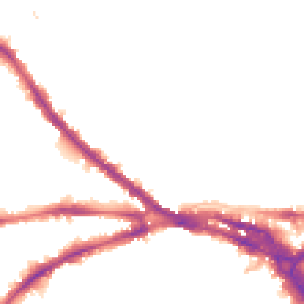 Night-time road noise heatmap for NG7 4HL