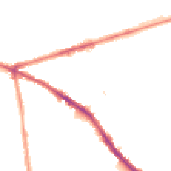 Night-time road noise heatmap for NG7 5AH