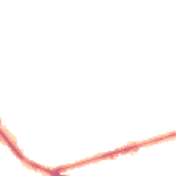 Night-time road noise heatmap for NG7 5GY