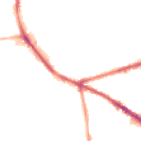 Night-time road noise heatmap for NG7 5JJ