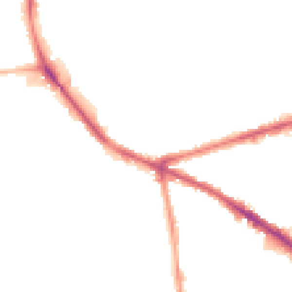 Night-time road noise heatmap for NG7 5LG