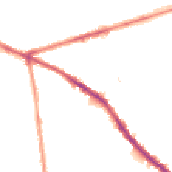 Night-time road noise heatmap for NG7 5LS