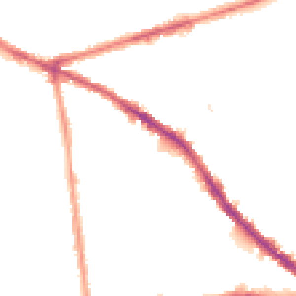 Night-time road noise heatmap for NG7 5PA