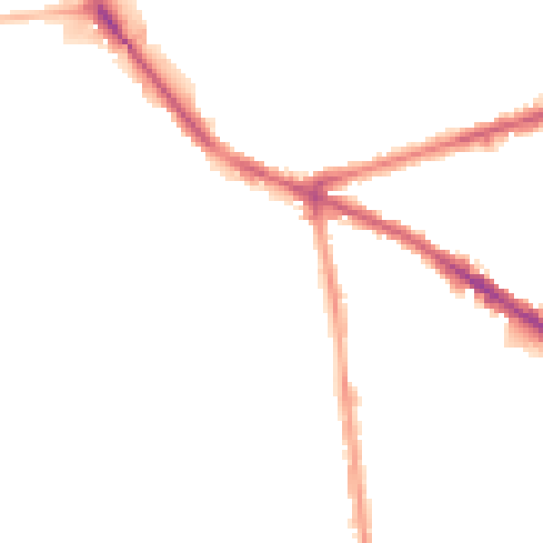 Night-time road noise heatmap for NG7 5QN