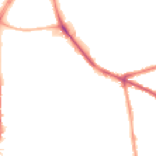 Night-time road noise heatmap for NG7 5RD