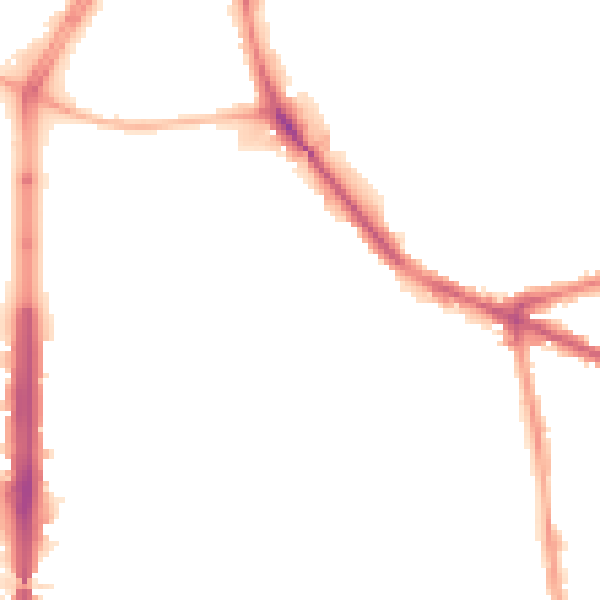 Night-time road noise heatmap for NG7 5RT