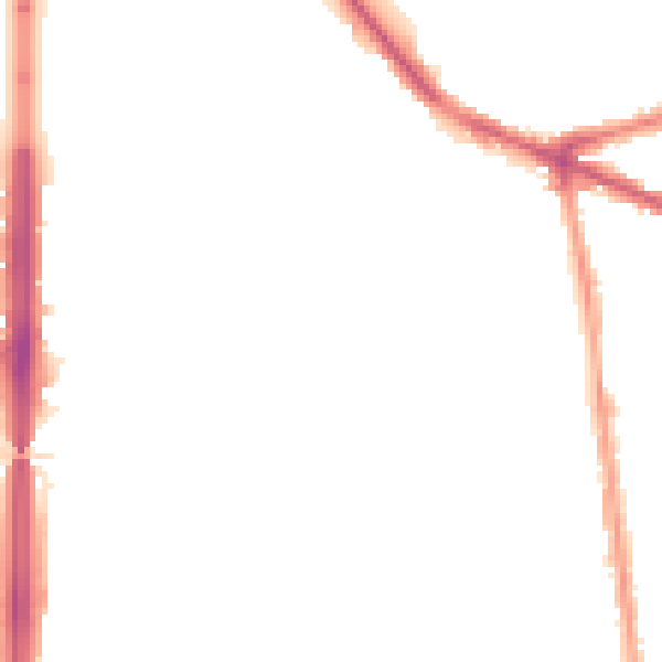 Night-time road noise heatmap for NG7 5RY