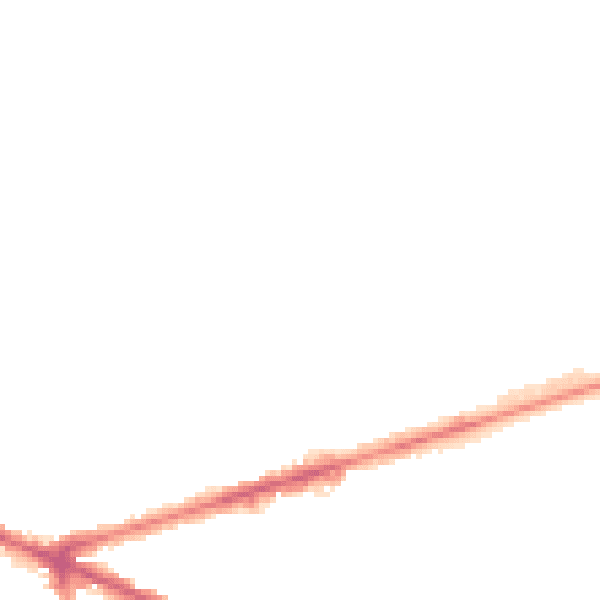 Night-time road noise heatmap for NG7 6EY