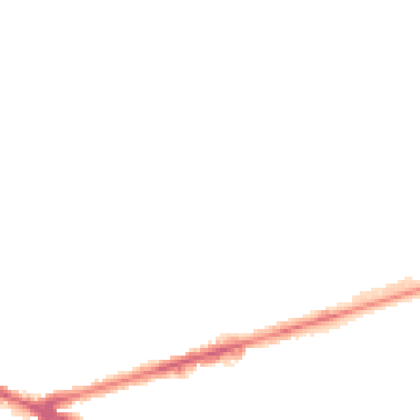 Night-time road noise heatmap for NG7 6EZ